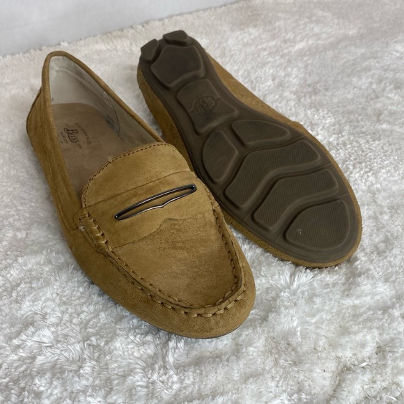 G.H Bass Blair Tan Camel Soft Suede Leather Moccasins Comfy Penny Loafers 6 - Picture 7 of 13